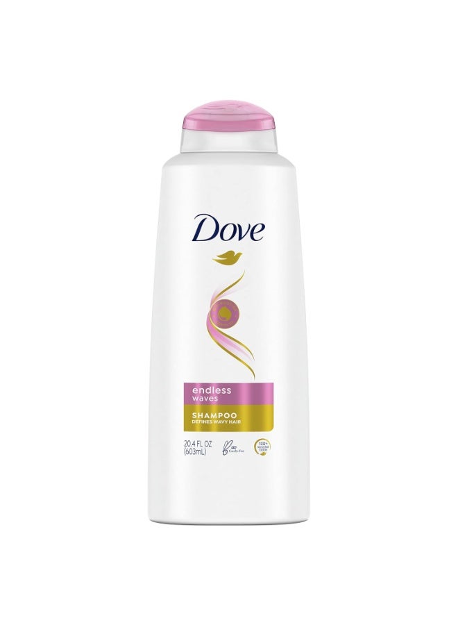 Dove Shampoo for Curly Hair Endless Waves Sulfate Free Hair Shampoo 603 ml - Image 1